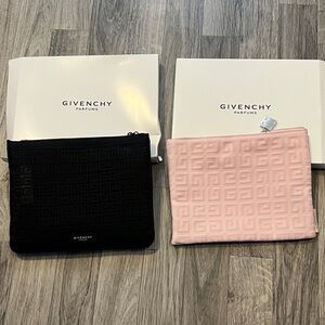 Givenchy Black and Pink Designer makeup Pouches